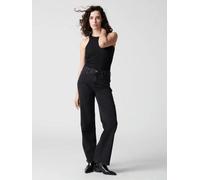 DAWN DEW Flared Soft Denim - Classic Black Denim 27