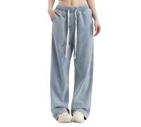 Damen Jeans Kurzgröße, Jeans Große Größen Damen, High Waist Straight Sommerjeans Vintage Wide Leg Casual Baggy Ripped Denim Trouser Jeanshosen Große Größen, Meine Letzte Bestellungen Anzeigen 2025