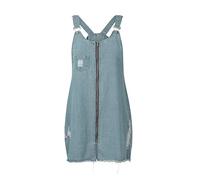 Damen Jeans Minikleid mit Latz Retro Jeanskleider Damen Sommer Bandeau Denim Bodycon Minikleid Schlank Ärmellos Träger Kleider Rückenfreies Partykleid Rockabilly Kleider für Mädchen