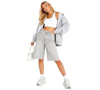 Damen Jeans Shorts Bermuda Kurze Hose Short Denim Baggy 5-Pocket-Style