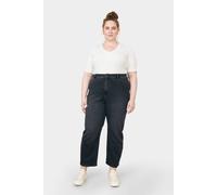 Damen Jeans STARDUST High Waist O-Shape DAWN Bio-Baumwolle Curvy Black/black