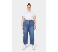 Damen Jeans STARDUST High Waist O-Shape DAWN Bio-Baumwolle Curvy Medium Blue
