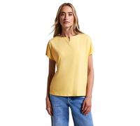 STREET ONE Damen 3226600 Jersey-Shirt mit Cut-Out, Buttercream Yellow, 46
