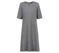 Damen-Jerseykleid RF Casual Kleidergröße 52; hellgrau meliert, Paspelierung hellgrau meliert Damen-Jerseykleid RF Casual
