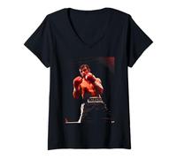 Damen Joe Calzaghe Middleweight Champion Boxer Boxen 2002 T-Shirt mit V-Ausschnitt