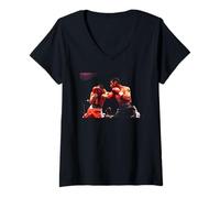 Damen Joe Calzaghe Middleweight Champion V Miguel Jimenez Boxen T-Shirt mit V-Ausschnitt