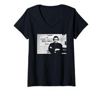 Damen Johnny Cash Highwaymen, Ära der amerikanischen Outlaws, 1990 T-Shirt mit V-Ausschnitt