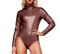Damen Jumpsuit Elegant- Eleganter Hochgeschlossener LangäRmeliger Tanz-Einteiler FüR BüHnenauftritte Und Gymnastik Schick und Elegant