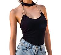 Damen Jumpsuit Rückenfrei Bodysuit Sexy Yoga,Sport kurz Jumpsuit Overall Casual Oversize Hosenanzug Trainingsanzug Leinen Strampler Trägerhose Taschen Kurz Strandhose