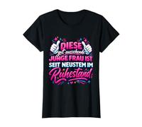 Damen Junge Frau Ruhestand | Spaß Thumbs Up Humor Sterne T-Shirt