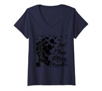 Damen Just One More Chapter Lustiges Zitat für Leser T-Shirt mit V-Ausschnitt