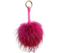 Damen Kaninchenfell Anhänger Taschenanhänger Schlüsselanhänger Echtfell Pelz Bommel Handtaschen, Taschen und Auto-Rückspiegel