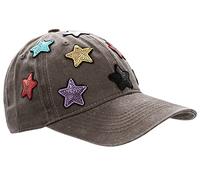 Damen Kappe Basecap Baseball Cap Mütze Schirmmütze mit Pailletten - K101 (K101-Earthy)