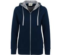 HAKRO Regular Fit Damen Kapuzenjacke navy, Einfarbig