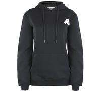 Damen Kapuzenpullover Fleece Hoodie Langarm Schwarz M