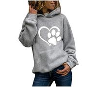 Damen-Kapuzenpullover, Langarm, bedruckt, Kordel, Top, Outdoor, Arbeit, T-Shirt, günstig, lässig, weich, Bluse, Sportjacke, Sweatshirt, Kapuzenpullover, Freizeit, Sport, einfarbig, Sweatshirt, grau,