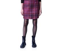 Street One Studio Frauen Karo-Rock in Wickel-Optik in Lila, Gr: 38