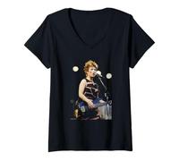 Damen Kathy Valentine The Go-Go's Wir haben den Beat Michael Grecco T-Shirt mit V-Ausschnitt