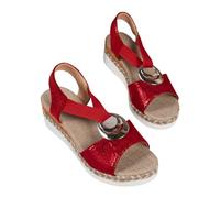 Damen Keilabsatz Sandalen Sale Frauen Schlangenmuster Sandals Sandaletten mit Elastischem Riemen Hanfseil Sandale Fisch Mund Sandal Dicke Sohle Sandalette Römische Slipper Leichte Walking Hausschuhe