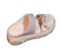 Damen Keilsandalen Einer Kalten Ziehenden In Einem Dicken 2026 Fee Wind Strass Strand Eine Hausschuhe Sommer Schuhe Für Sandalen Pantoletten Mit Fussbett Sommerschuhe Sommerhausschuhe Keilabsatz Lila