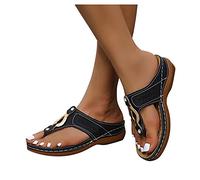 Damen Keilsandaletten Mode Plateau Pantoletten Pumps Clogs Modische Espadrilles Geschlossene Sandalen Flache Flip Flops Frauen Schlappen mit Keilabsatz Pumps Pantoffeln Sommer Offene Schuhe J074