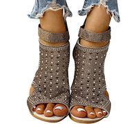 Damen Keilsandaletten Mode Plateau Pantoletten Pumps Clogs Modische Espadrilles Geschlossene Sandalen Flache Flip Flops Frauen Schlappen mit Keilabsatz Pumps Pantoffeln Sommer Offene Schuhe J214