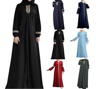 Damen Kleid Muslimisches Einteiliges Gebetskleid für Damen Abaya Kleid Islamischer Naher Osten Dubai Türkei Maxi Abaya Kaftan Kleid