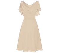 Damen Kleider Festlich Elegant Cocktailkleid Rüschen One-Shoulder Sexy Chiffonkleid Sommerkleid Elegante Kleid für Hochzeit Gast Brautjungfernkleider Ballkleider Abendkleid Prom Partykleid