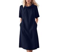 Damen Kleider Freizeit Lose Lang Maxikleid Strandkleid,Sommerkleid Petrol,Jerseykleid Lang Sommer,Strandkleider Rosa,Außergewöhnliche Sommerkleider,Kleid Cocktail Party