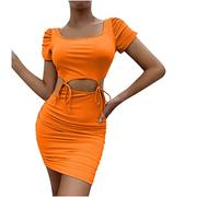 Damen Kleider Geschenke für Frauen Elegant Hochzeit Ärmel V Ausschnitt Pailletten Cocktailkleid Swing Cocktail Vintage Kleid Vintage Spitzen A-Linien Kleid Cocktail Party Abendkleider meine beste