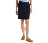 Minirock CECIL, Damen, Gr. XL (44), blau (universal blau), Stoff, 60% Lyocell, 37% Baumwolle, 3% Elasthan, unifarben, comfort fit knielang, Röcke Minirock, Middle Waist (71091269-XL) universal blau