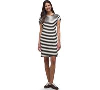Jerseykleid STREET ONE, Damen, Gr. 36, EURO-Größen, espresso braun, Jersey, 73% Viskose, 24% Polyester, 3% Elasthan, gestreift, normal knielang, Rundhals, Bündchen, Kleider Jerseykleid, im Streifendes