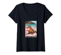 Damen Komodo-Insel T-Shirt mit V-Ausschnitt