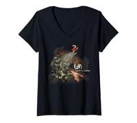 Damen Korn Follow Cliff T-Shirt mit V-Ausschnitt T-Shirt mit V-Ausschnitt