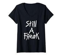 Damen Korn Still A Freak T-Shirt mit V-Ausschnitt T-Shirt mit V-Ausschnitt