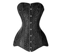 Damen Korsett Bauchweg -Vollbrust Corsage Top Gothic Retro Vintage Corsagen Bustier Steampunk Corsette Floral Boned Overbust Lingerie Mittelalter Retro Schnürkorsett Korsage Top Shapewear Übergrößen