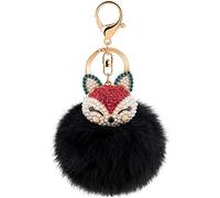 feifanshop Damen Künstlichen Kaninchenfell Pom Pom Ball Fell Pelz Bommel Schlüsselanhänger Taschenanhänger Schlüssel Taschen Fellanhänger Pelz-Anhänger für Telefon Handtaschen Auto