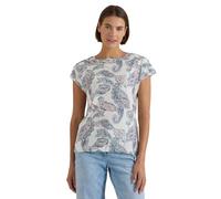Kurzarm Shirt mit Boat Neck und Raffung