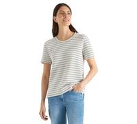 Kurzarm Shirt mit Rundhals und Struktur
