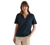 Tunikashirt CECIL, Damen, Gr. M (40), deep petrol blau, Web, 100% Baumwolle, unifarben, comfort fit normal, Rundhals, abgesteppt, Shirts, im Tunika-Style (61177465-M) deep petrol blau