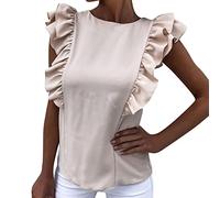 Damen Kurzarm Sommer Bluse Elegant Oberteile,Tüll Bluse,Blusenbody Weiß,Longbluse Grün,T Shirt Mit Rückenprint,Blusen Top,Hose Mit Bluse Festlich,Günstige T Shirts Damen