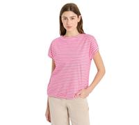 Damen Kurzarm T-Shirt mit elastischem Saum
