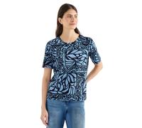 Damen Kurzarm T-Shirt mit Patchwork Print