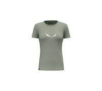 damen kurzarm t shirt salewa solidlogo grun