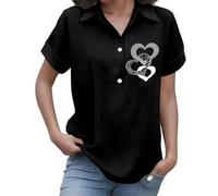 Damen Kurzarmbluse Aus Leinen Einfarbig Leichte Loose Fit Sommerbluse Lässige Freizeitbluse Für Warme Tage Bequeme Damenbluse Aus Leinenmischung Leinenbluse Damen Kurzarm