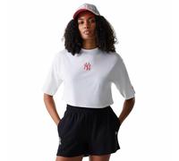 Damen-Kurzarmshirt New Era MLB LE MIDI CROP NEW YORK YANKEES W weiß 60684488 - S