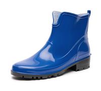 Ladeheid Gummistiefel Damen Kurz Wasserdicht Damenschuhe Elegant und Bequem LA-930 (Blau, 41 EU)