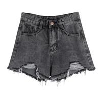 Damen Kurze Hosen Sommer, Damen Kurze Hosen, Jeans Shorts Hose Sommer Bermuda Jeansshorts High Waist Jeansshort Zerrissene Casual Denim Sommershorts Ripped Hotpants Mit Taschen