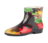Ladeheid Kurze Gummistiefel Damen Elegant Regenstiefel Damen mit Muster LAZT201802 (Muster-19, 38 EU)