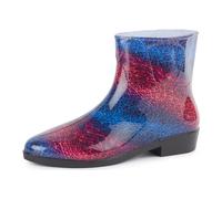 Ladeheid Kurze Gummistiefel Damen Elegant Regenstiefel Damen mit Muster LAZT201802 (Muster-23, 38 EU)